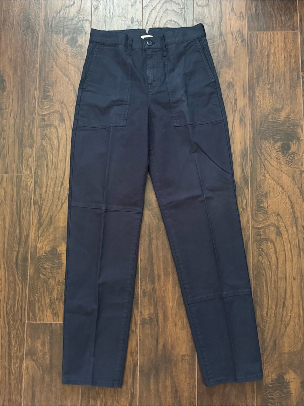 J. Crew Size 26T Navy Garment-Dyed Cargo Pant in Chino Twill Pants
